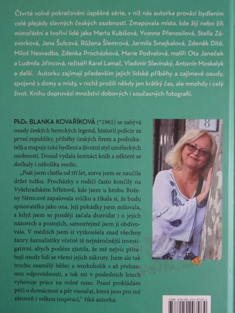 NÁVŠTĚVY DOMŮ SLAVNÝCH, BLANKA KOVAŘÍKOVÁ, **an