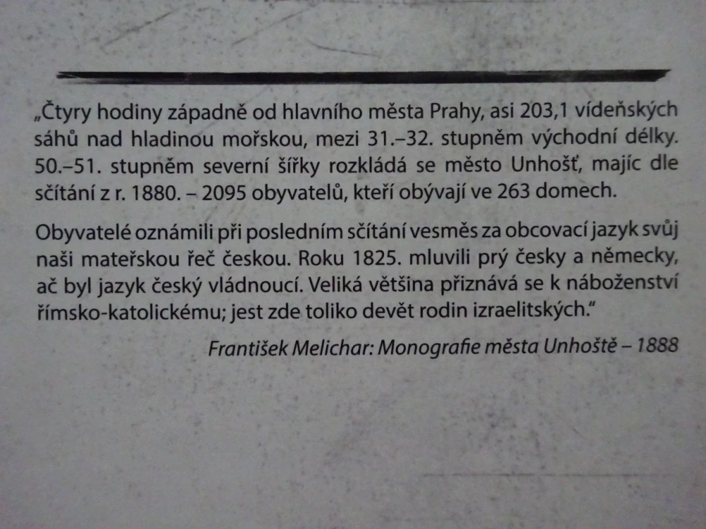 STRUČNÝ PRŮVODCE HISTORICKÝMI FOTOGRAFIEMI MĚSTA UNHOŠTĚ, JAROSLAV KOPECKÝ - AUTOGRAM, **an