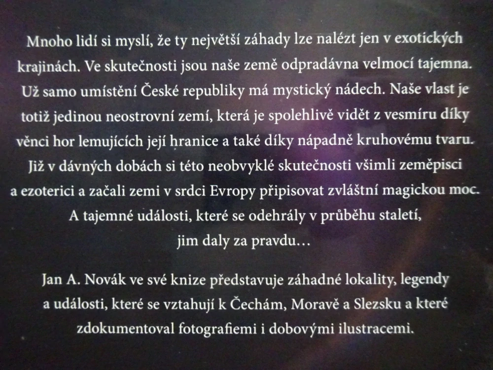 TAJEMNÉ ČESKO, JAN A. NOVÁK, **an