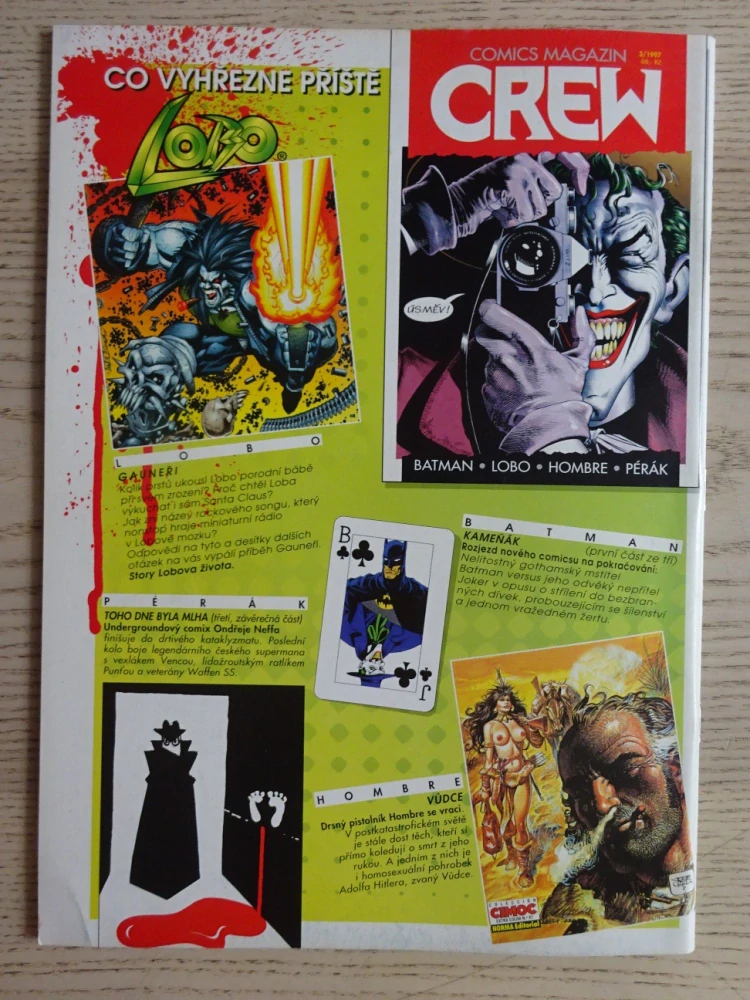 KOMIKS CREW, 2/97, JUDGE DREDD, LOBO, HELLBOY, SINISTER A DEXTER