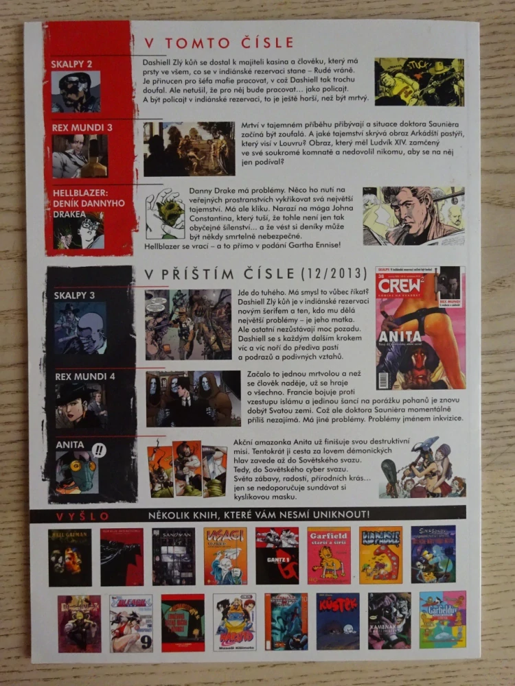 KOMIKS CREW 2, 37/2013, REX MUNDI, SKALPY, HELLBLAZER 