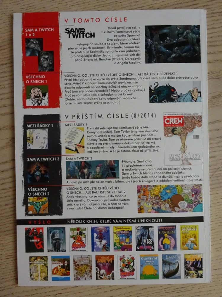 KOMIKS CREW 2, 41/2014, SAM A TWITCH, VŠECHNO, CO JSTE CHTĚLI VĚDĚT O SNECH