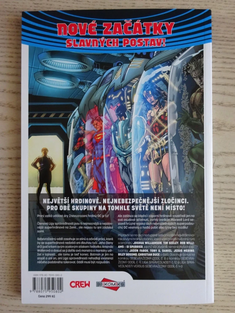 LIGA SPRAVEDLNOSTI VS. SEBEVRAŽEDNÝ ODDÍL, KOMIKS DC COMICS, **an