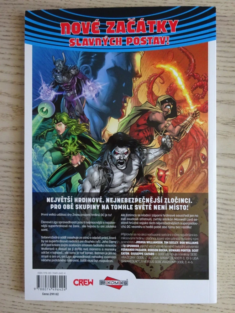 LIGA SPRAVEDLNOSTI VS. SEBEVRAŽEDNÝ ODDÍL, KNIHA DRUHÁ, KOMIKS DC COMICS, **an