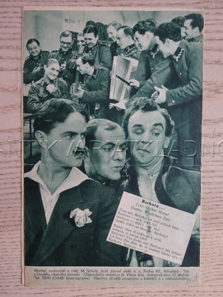 VOJNA JAKO ŘEMEN, W. WALTER, BIO PROGRAM Č. 166, 1934