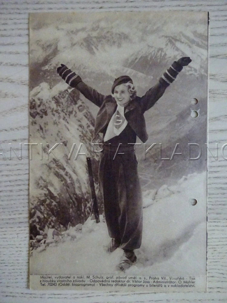 MILOVÁNÍ VE SNĚHU, D. KREYSLER, BIO PROGRAM Č. 180, 1934