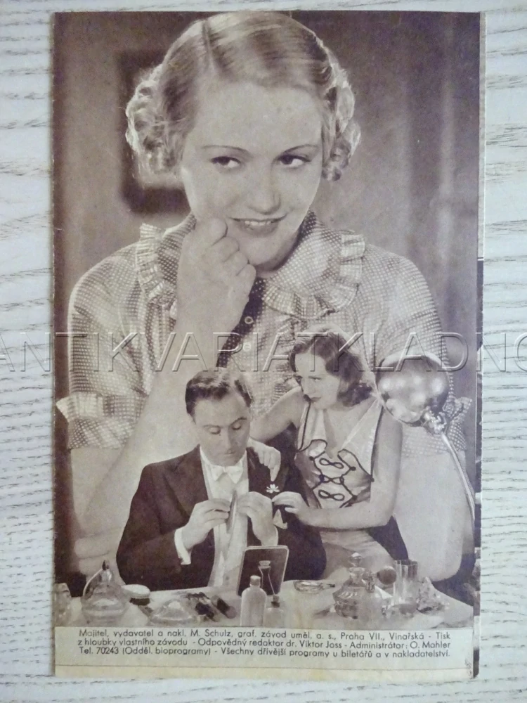 KARNEVAL A LÁSKA, H. THIMIG, BIO PROGRAM Č. 183, 1934