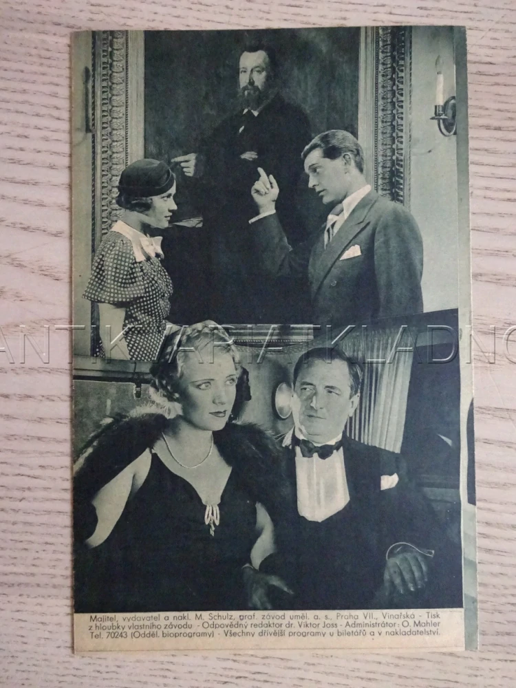 DUNAJSKÉ VLNY, R. WANKA, BIO PROGRAM Č. 346, 1936