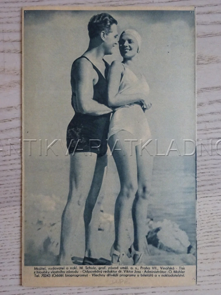 NEMOŽNÁ ŽENA, G. FRÖHLICH, BIO PROGRAM Č. 346, 1936