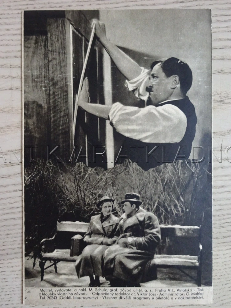 KONFETY, H. MOSER, BIO PROGRAM Č. 354, 1936