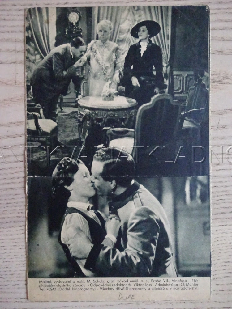 KRÁLOVNA LOUTEK, A. SANDROCK, BIO PROGRAM Č. 363, 1936