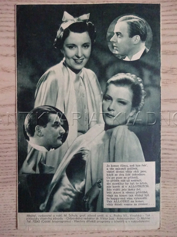 ALLOTRIA, R. MULLER, BIO PROGRAM Č. 367, 1936