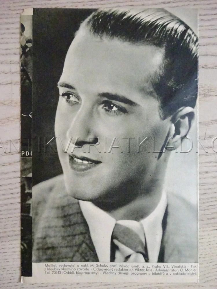 MUŽI PŘED MANŽELSTVÍM, P. KLINGER, BIO PROGRAM Č. 407, 1936
