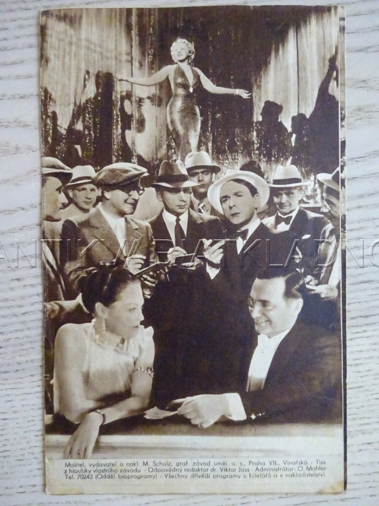 KVĚTY Z NIZZY, E. SACK, BIO PROGRAM Č. 417, 1936