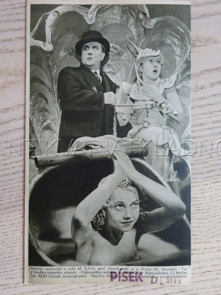 ÚSTŘICOVÁ LILY, H. THIMIG, BIO PROGRAM Č. 536, 1937