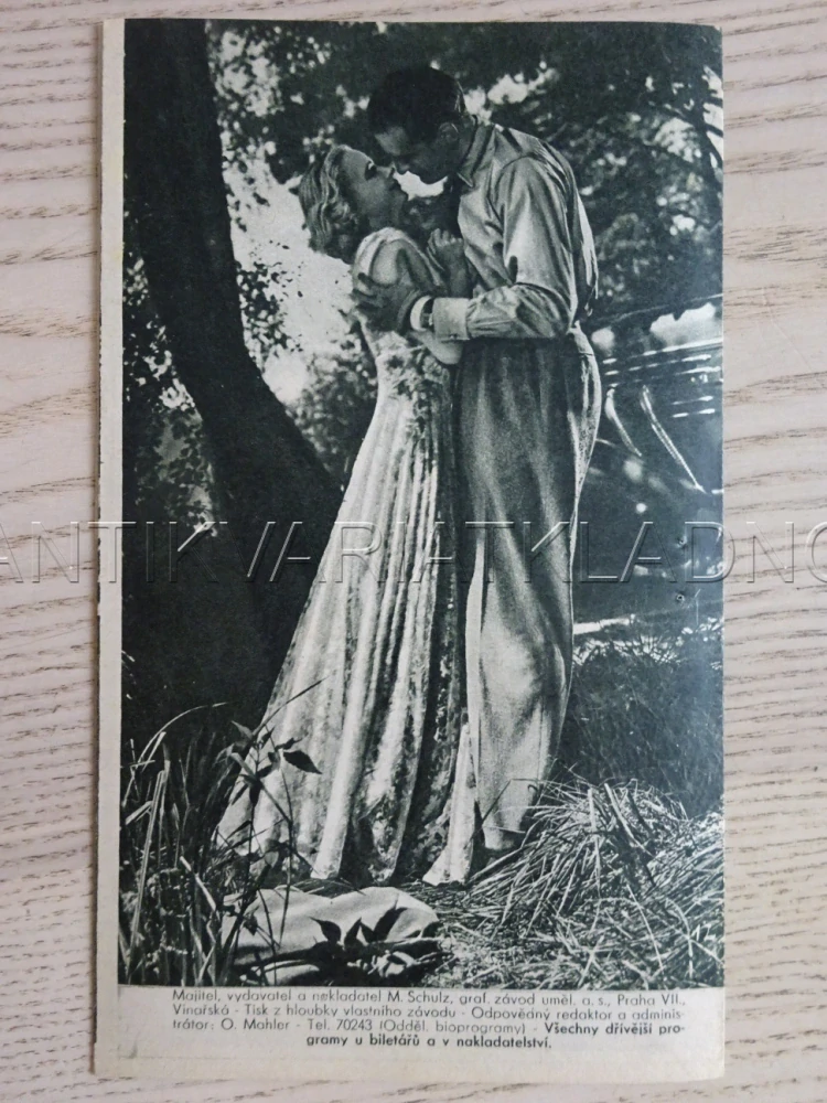 TANEČNICE A DIPLOMAT, H. NIELSEN, BIO PROGRAM Č. 567, 1938