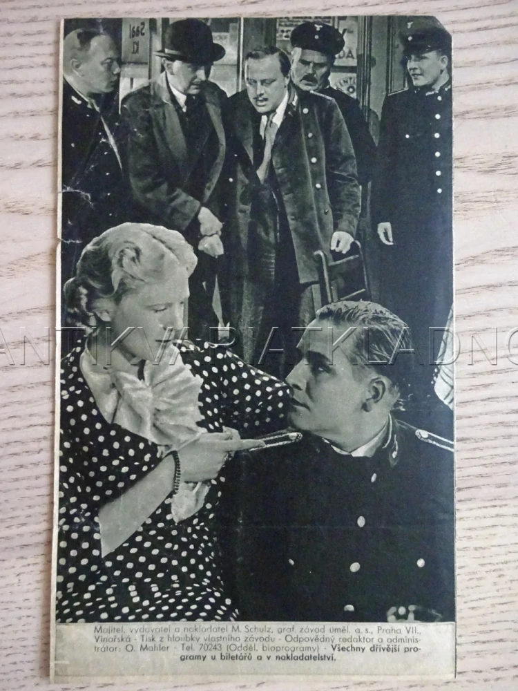 SŇATKOVÝ PODVODNÍK, E. WINTERSTEIN, BIO PROGRAM Č. 570, 1938