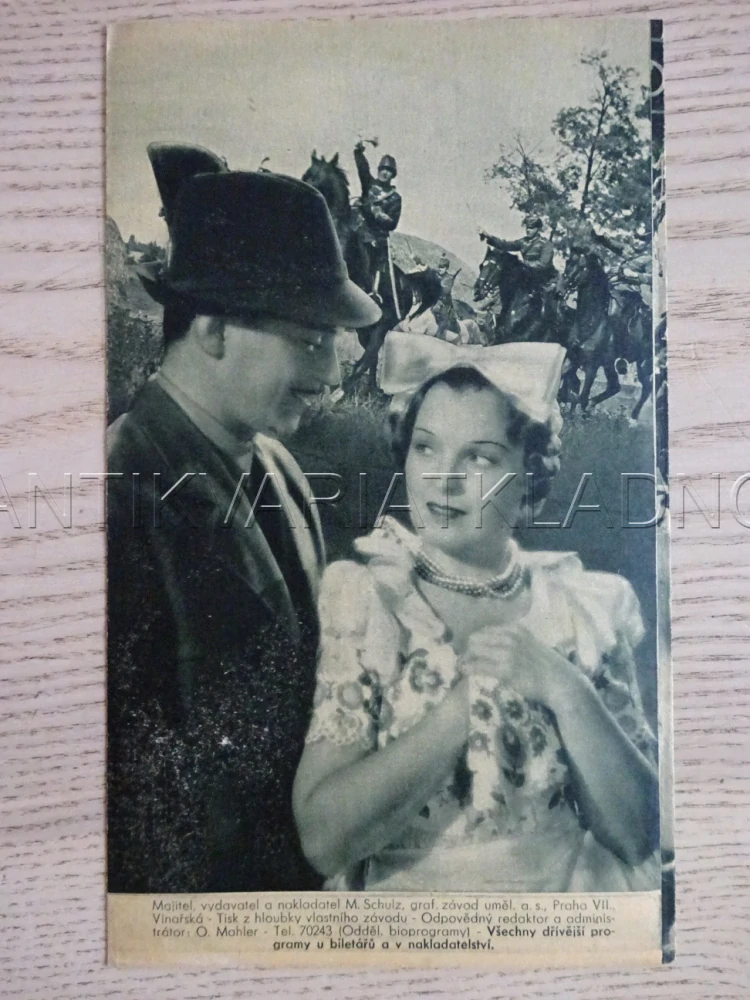 JEJÍ HUSAR, M. SCHNEIDER, BIO PROGRAM Č. 573, 1938