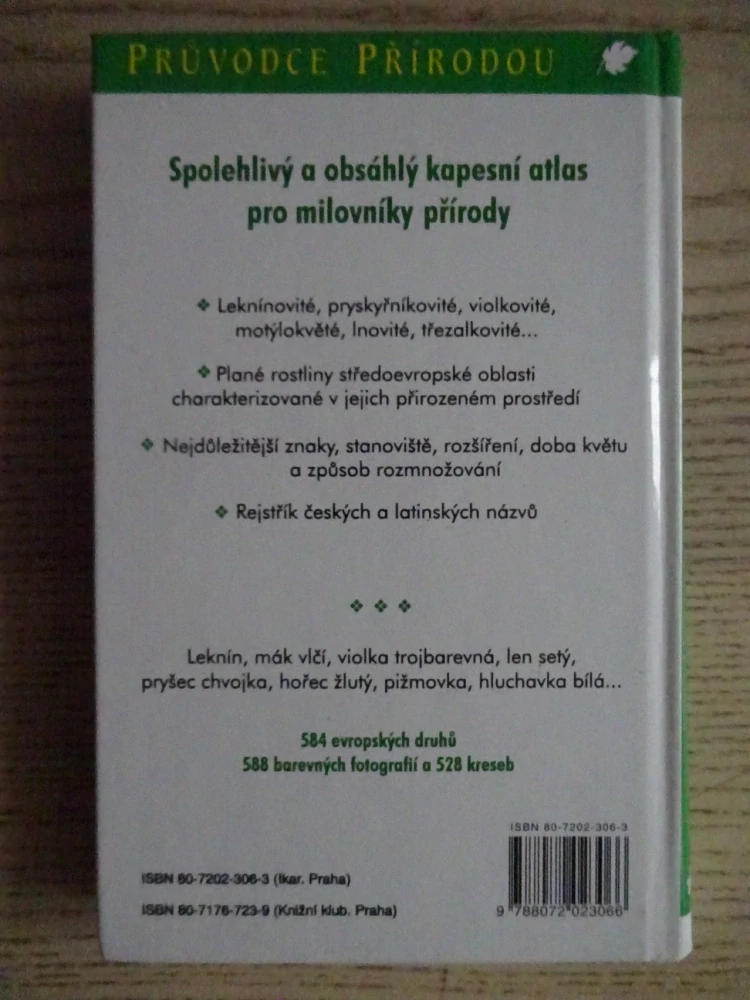 PLANÉ ROSTLINY STŘEDNÍ EVROPY, PRŮVODCE PŘÍRODOU, **an