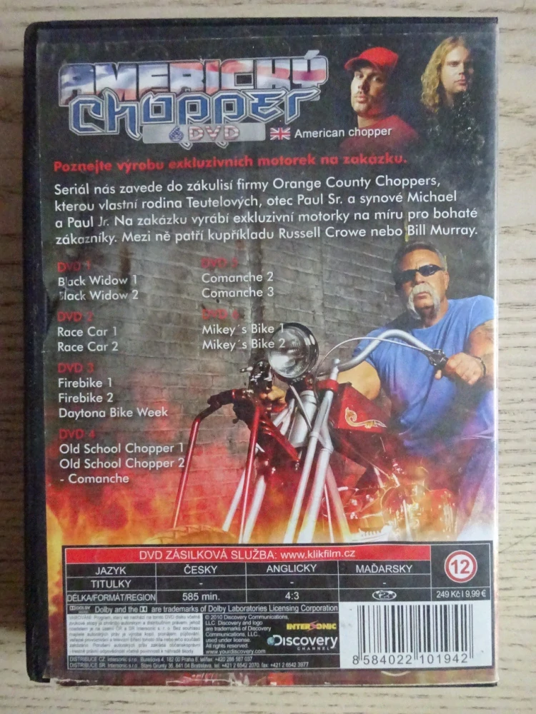 AMERICKÝ CHOPPER, 6X DVD, DVD FILM