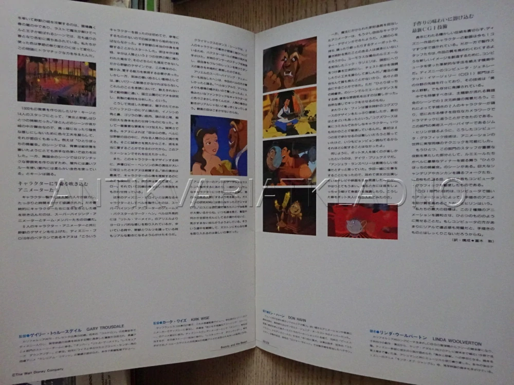 KRÁSKA A ZVÍŘE, DISNEY, JAPONSKY, PROGRAM