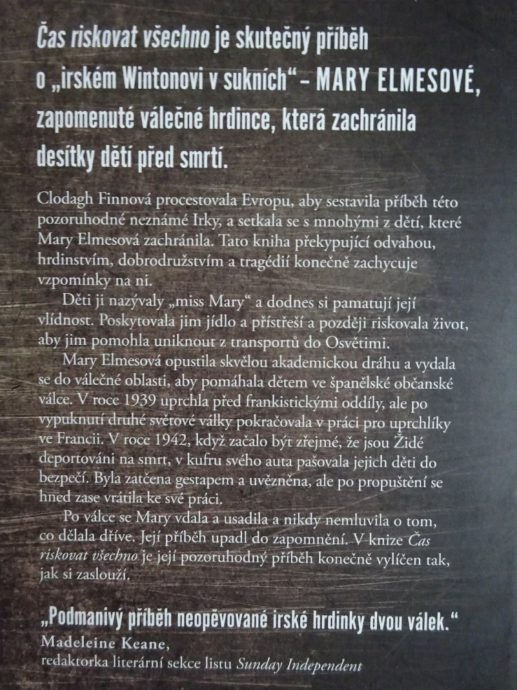 ČAS RISKOVAT VŠECHNO, CLODAGH FINNOVÁ, **an