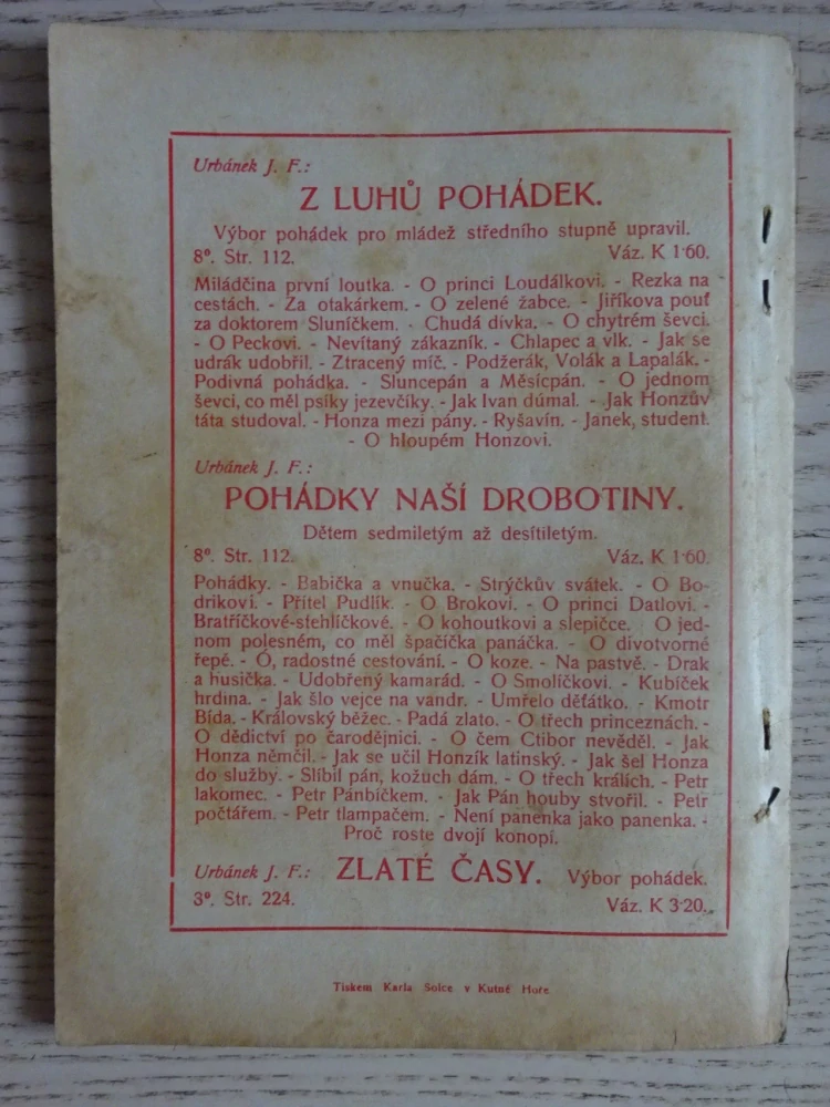 O KRÁLI ŠAŠKOVI A JINÉ, POHÁDKY Z CELÉHO SVĚTA SV. 7 (MNOHÉ FANTASY)
