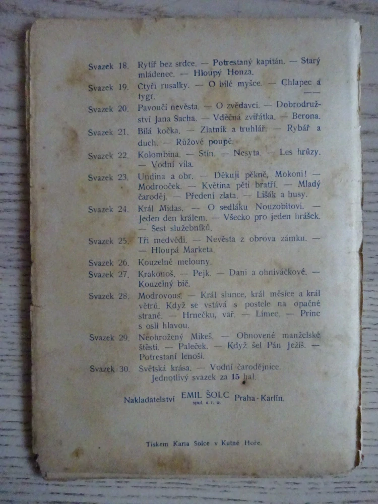 POMSTA VÍL A JINÉ, POHÁDKY Z CELÉHO SVĚTA SV. 34 (MNOHÉ FANTASY)