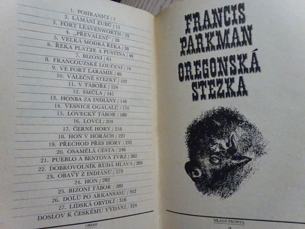 OREGONSKÁ STEZKA, FRANCIS PARKMAN, **an