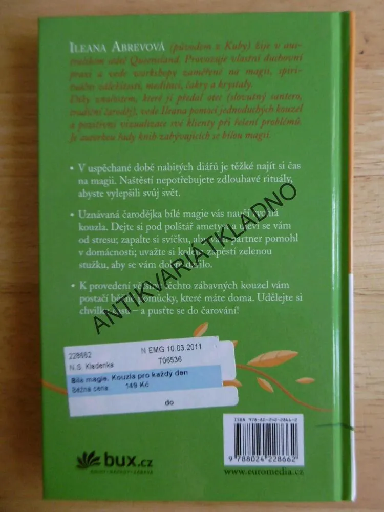 BÍLÁ MAGIE, KOUZLA PRO KAŽDÝ DEN. ABREVOVÁ, **an
