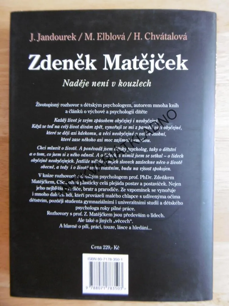ROZHOVORY, NADĚJE NENÍ V KOUZLECH, ZDENĚK MATĚJČEK