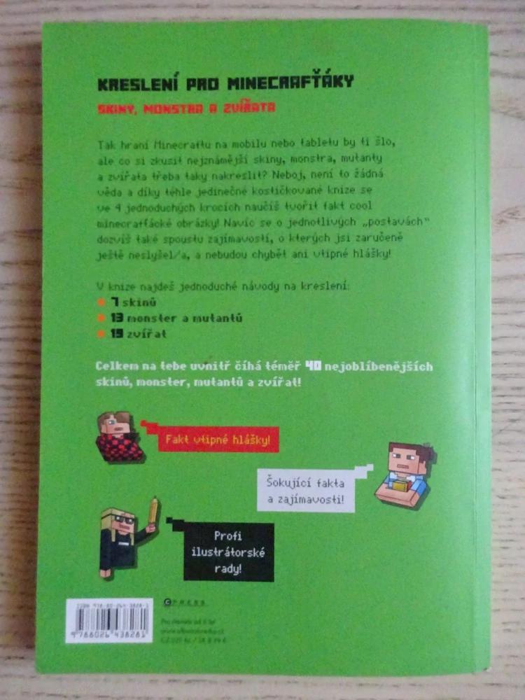 MINECRAFT, KRESLENÍ PRO MINECRAFŤÁKY, SKINY, MONSTRA A ZVÍŘATA, **an