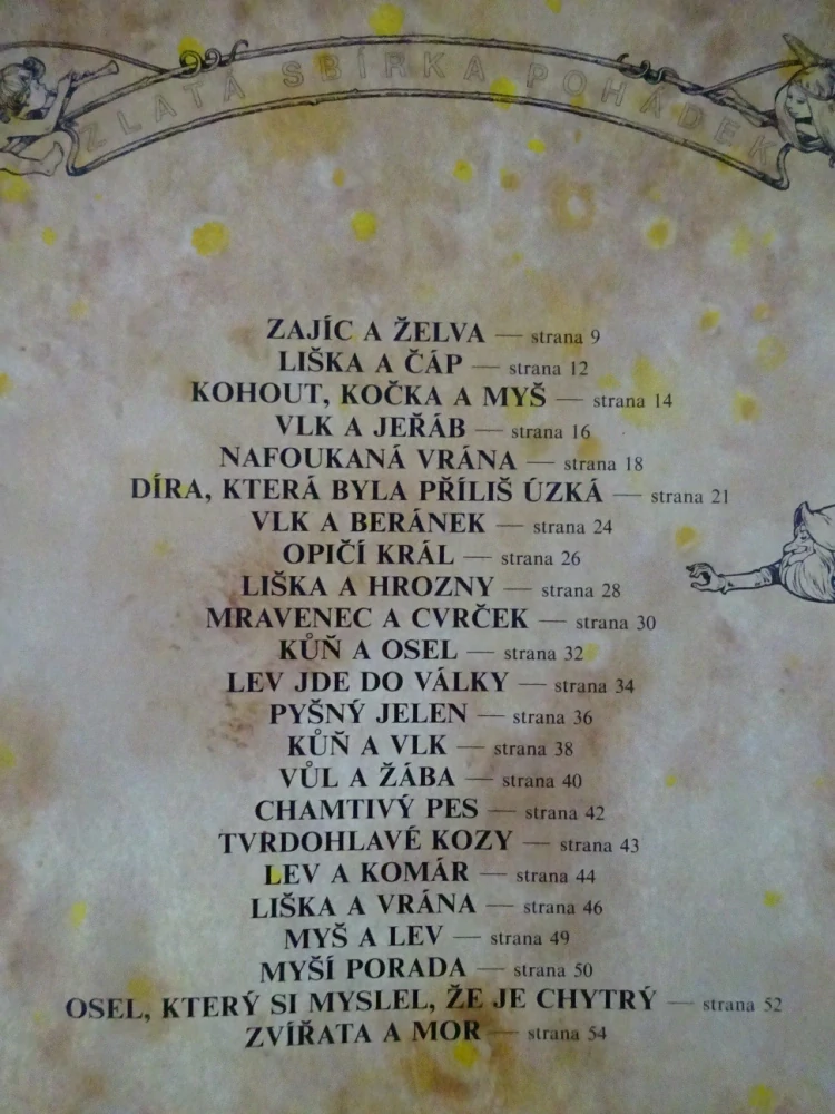 ZAJÍC A ŽELVA A JINÉ POHÁDKY, ZLATÁ SBÍRKA POHÁDEK, **an
