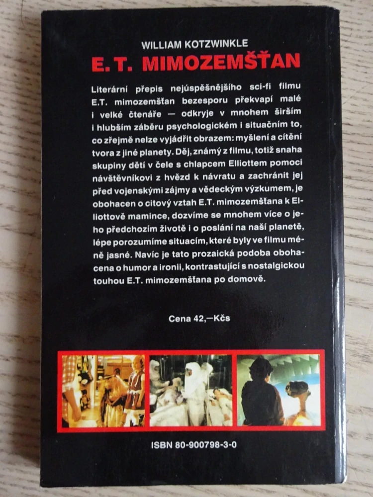 E. T. MIMOZEMŠŤAN, WILLIAM KOTZWINKLE, STEVEN SPIELBERG, **an