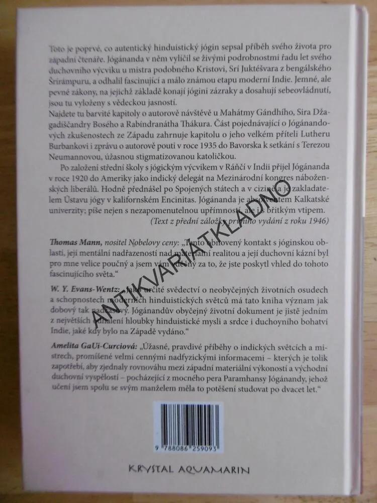ŽIVOTOPIS JÓGINA, PARAMAHANSA JÓGÁNANDA