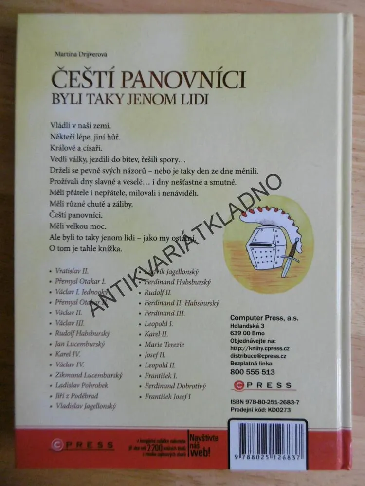 ČEŠTÍ PANOVNÍCI BYLI TAKY JENOM LIDI, DRIJVEROVÁ, **an