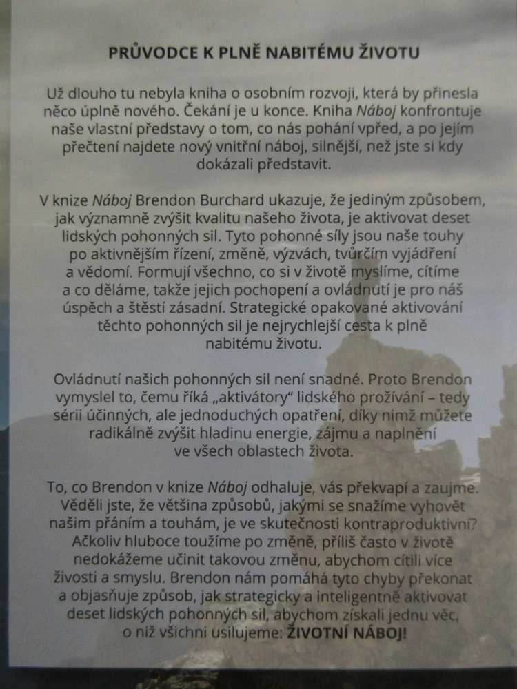 NÁBOJ, BRENDON BURCHARD, **an