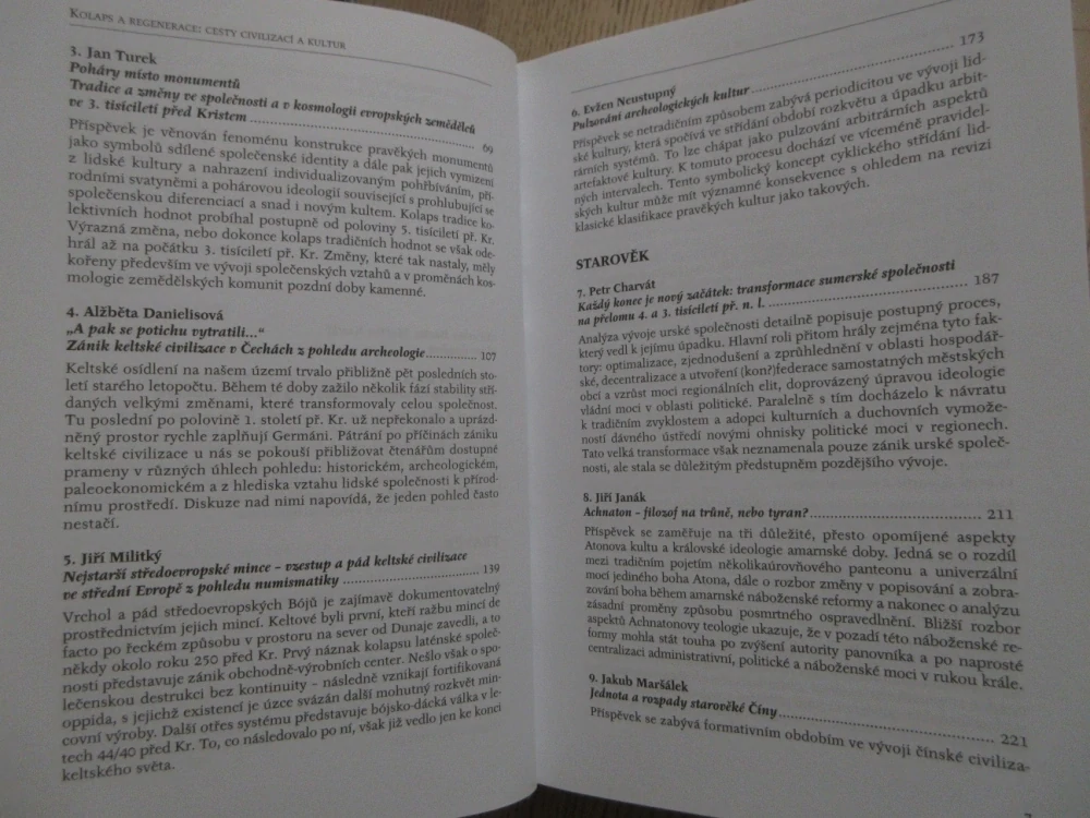 KOLAPS A REGENERACE: CESTY CIVILIZACÍ A KULTUR, MIROSLAV BÁRTA, MARTIN KOVÁŘ, **an