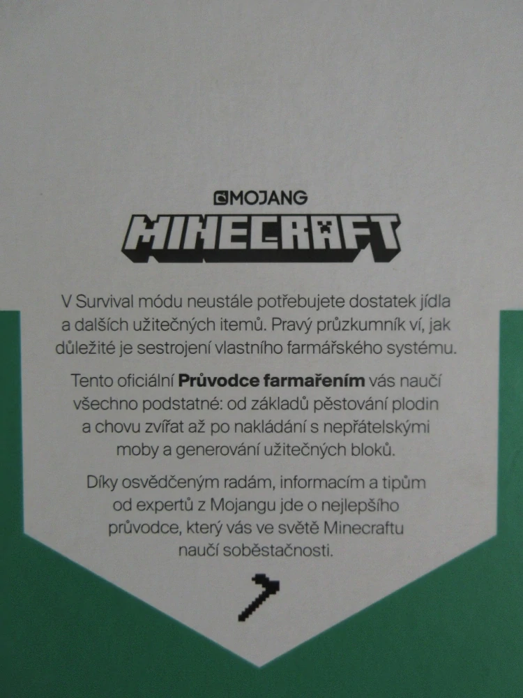 MINECRAFT: PRŮVODCE FARMAŘENÍM, MOJANG, **an