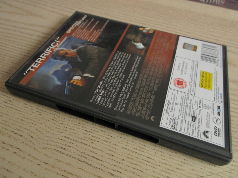 COLLATERAL, CRUISE, FOXX, STATHAM, GB OBAL, ČESKÉ TITULKY, 2X DVD FILM