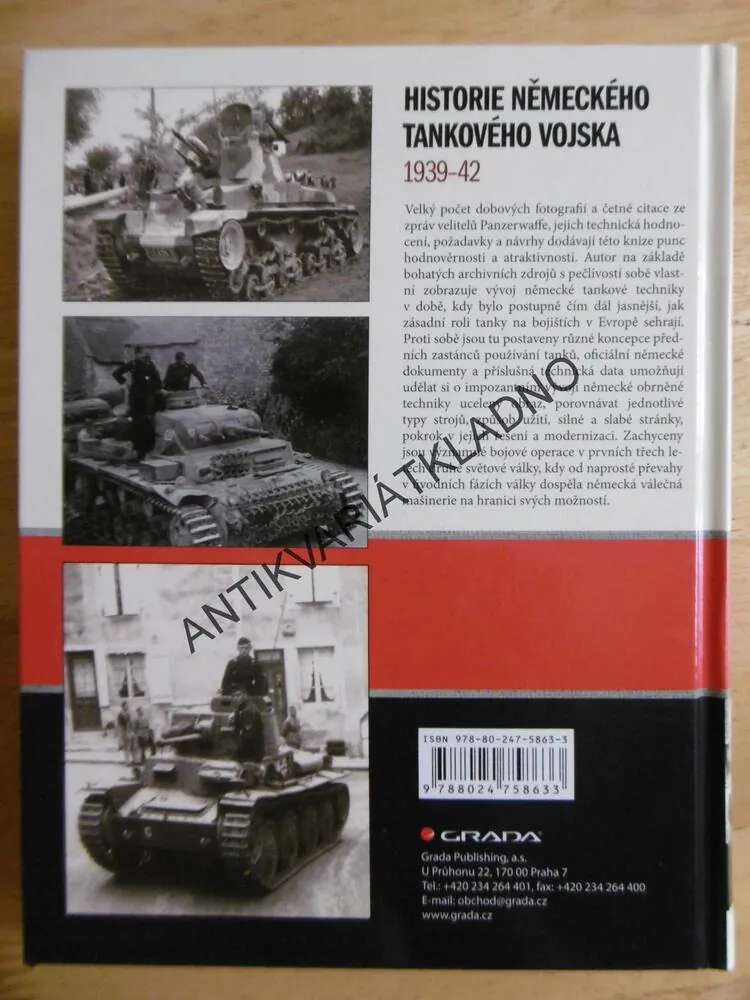 HISTORIE NĚMECKÉHO TANKOVÉHO VOJSKA, ANDERSON, 1939-42