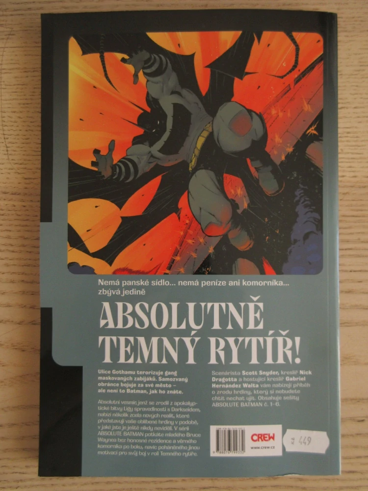 ABSOLUTE BATMAN, KNIHA PRVNÍ, SCOTT SNYDER, NICK DRAGOTTA, FRANK MARTIN, **an