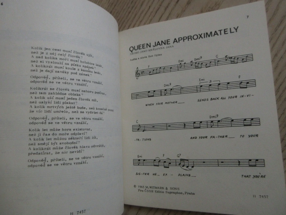 MILNÍKY, BOB DYLAN, **an