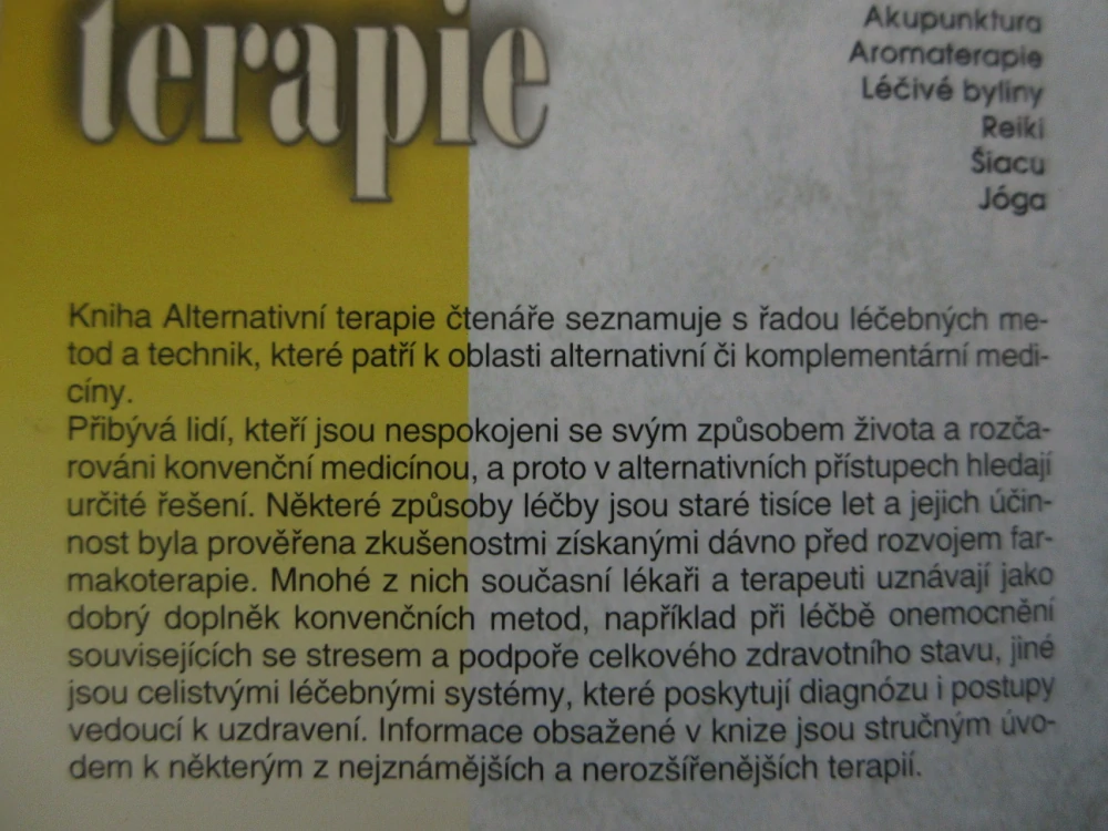 ALTERNATIVNÍ TERAPIE, KATEŘINA ORLOVÁ, **an