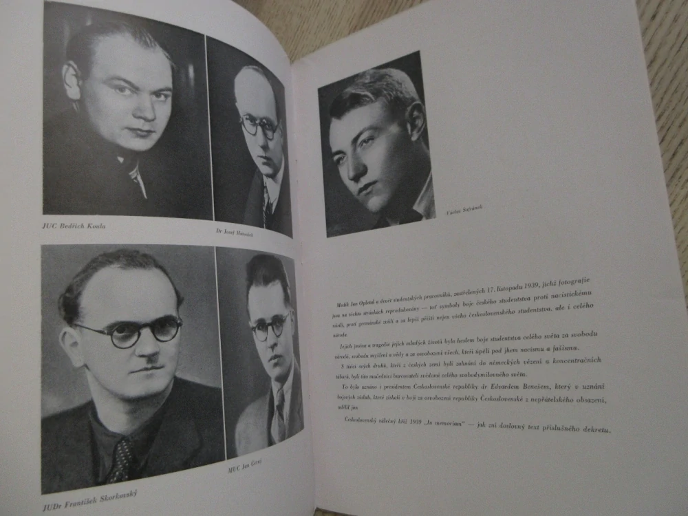 PERSEKUCE ČESKÉHO STUDENTSTVA ZA OKUPACE, 1945, **an