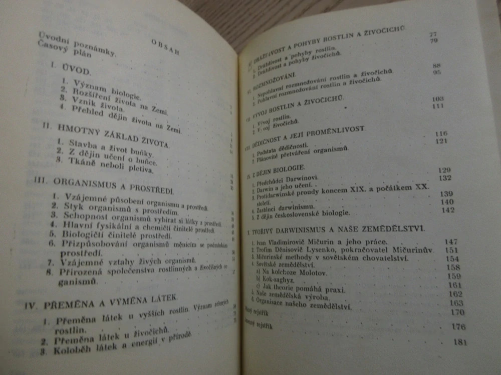 BIOLOGIE, UČEBNÍ TEXT PRO ČTVRTOU TŘÍDU STŘEDNÍCH ŠKOL, 1952, **an