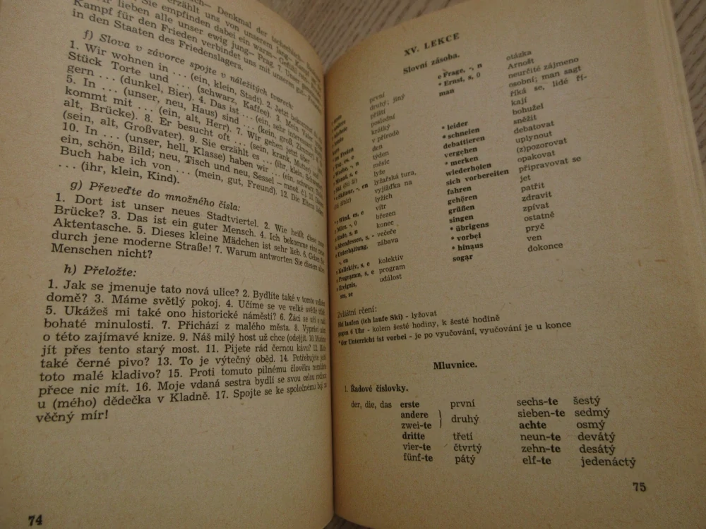 NĚMČINA PRO DEVÁTÝ POSTUPNÝ ROČNÍK, 1958, **an