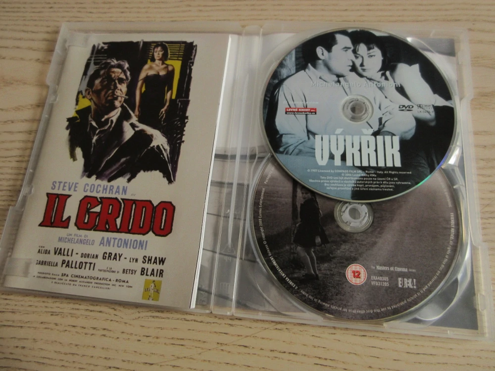 VÝKŘIK, ANTONIONI, GB OBAL, ČESKÁ VERZE, 2XDVD FILM A FILM BOOK