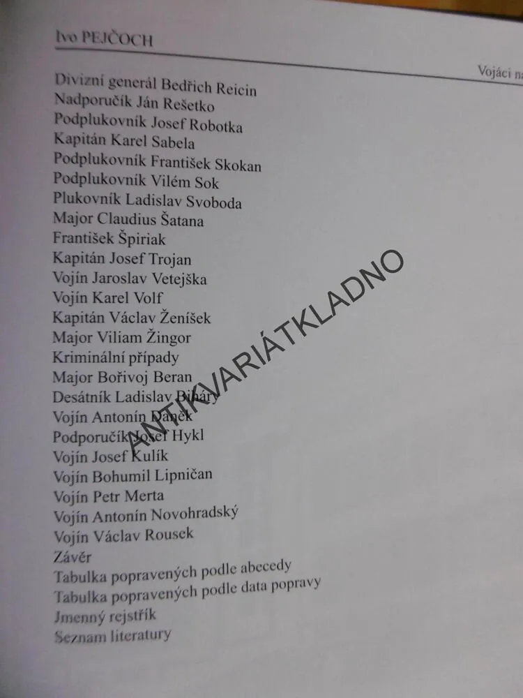 VOJÁCI NA POPRAVIŠTI, IVO PEJČOCH, 