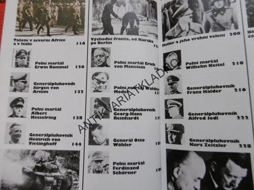 HITLEROVI GENERÁLOVÉ, VOJEVŮDCI TŘETÍ ŘÍŠE, **an